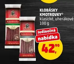 Penny Market Klobásky kmotrovky klasické, uherákové nabídka