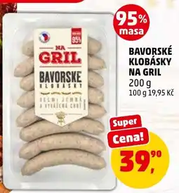 Penny Market Bavorské klobásky na gril nabídka