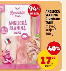 Penny Market Anglická slanina řezníkův talíř nabídka