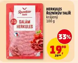 Penny Market Herkules řezníkův talíř krájený nabídka
