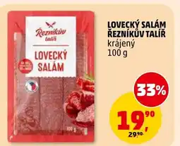 Penny Market Lovecký salám řezníkův talíř krájený nabídka