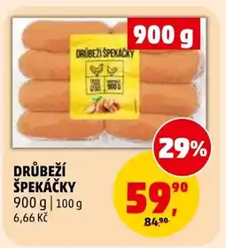 Penny Market Drůbeží špekáčky nabídka