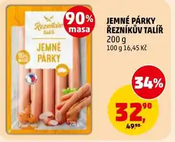 Penny Market Jemné párky řezníkův talíř nabídka
