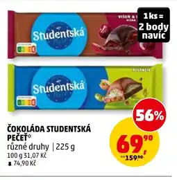 Penny Market Čokoláda studentská pečeť nabídka