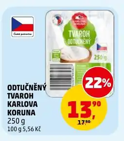 Penny Market Odtučněný tvaroh karlova koruna nabídka