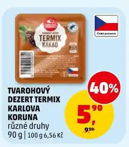 Penny Market Tvarohový dezert termix karlova koruna nabídka