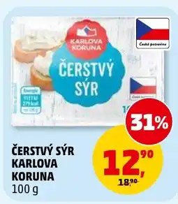 Penny Market Čerstvý sýr karlova koruna nabídka