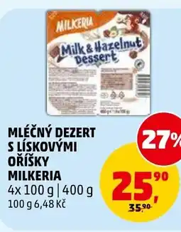Penny Market Mléčný dezert s lískovými oříšky milkeria nabídka