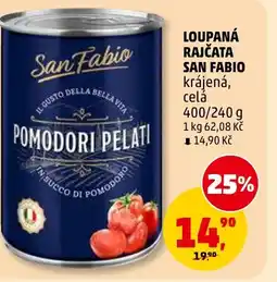 Penny Market Loupaná rajčata san fabio krájená, celá nabídka