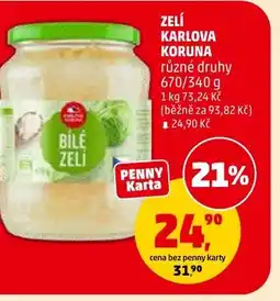 Penny Market Zelí karlova koruna nabídka