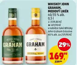 Penny Market Whiskey john graham, medový likér nabídka