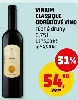 Penny Market Vinium classique odrůdové víno nabídka