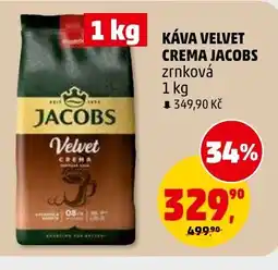 Penny Market Káva velvet crema jacobs zrnková nabídka