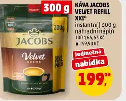 Penny Market Káva jacobs velvet refill xxl nabídka