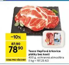 Tesco Vepřová krkovice bez kosti nabídka
