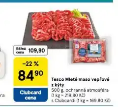 Tesco Mleté maso vepřové z kýty nabídka