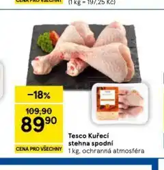 Tesco Kuřecí stehna spodní nabídka