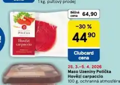 Tesco Hovězí carpaccio nabídka