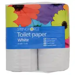 Tesco Springforce Toaletní papír 2-vrstvý, vybrané druhy 4role nabídka