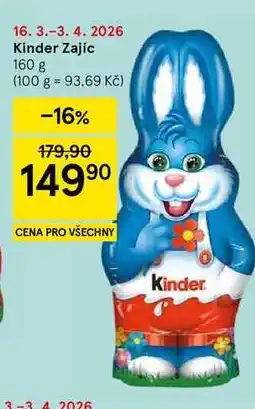 Tesco Kinder Zajíc nabídka