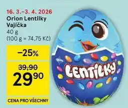 Tesco Orion Lentilky Vajíčka nabídka