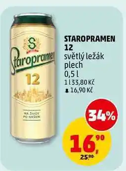 Penny Market STAROPRAMEN 12 světlý ležák plech nabídka