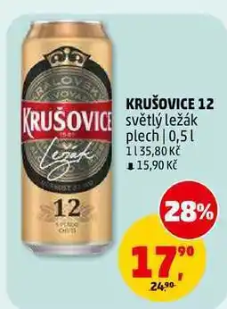 Penny Market KRUŠOVICE 12 světlý ležák plech nabídka