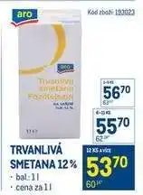 Makro Trvanlivá smetana 12 % nabídka