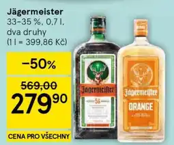Tesco Jägermeister nabídka