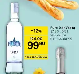 Tesco Pure Star Vodka nabídka