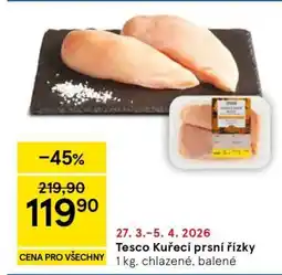 Tesco Tesco Kuřecí prsí řízky nabídka
