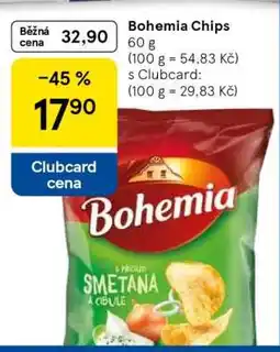 Tesco Bohemia chips nabídka