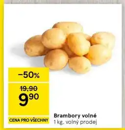 Tesco Brambory volné nabídka