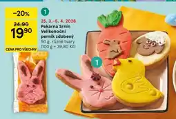 Tesco Pekárna Srnín Velikonoční perník zdobený nabídka
