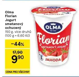 Tesco Olma Florian Jogurt smetanový ochucený nabídka