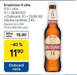 Tesco Krušovice 11 Sklo nabídka