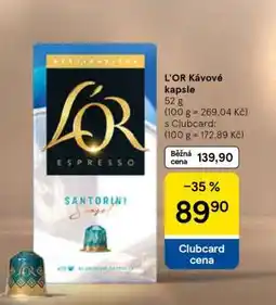 Tesco L’OR kávové kapsle nabídka