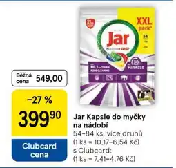 Tesco Jar kapsle do myčky na nádobí nabídka