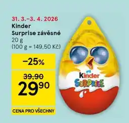 Tesco KINDER SURPRISE ZÁVĚSNÉ nabídka