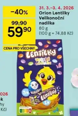 Tesco Orion Lentilky Velikonoční nadílka nabídka