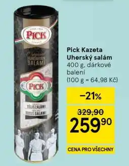Tesco Pick Kazeta Uherský salám nabídka