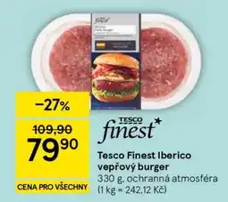 Tesco Tesco Finest Iberico vepřový burger nabídka