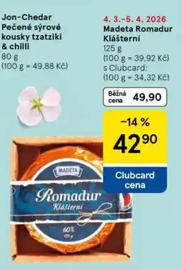 Tesco Madeta Romadur Klášterní nabídka