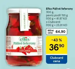 Tesco efko Pálivé feferony nabídka
