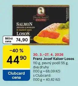 Tesco FRANZ JOSEF KAISER LOSOS nabídka