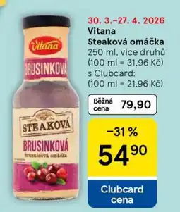 Tesco Vitana Steaková omáčka nabídka
