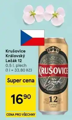 Tesco Krušovice Královský ležák 12 nabídka
