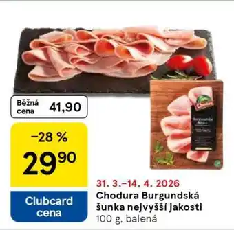 Tesco Chodura Burgundská šunka nejvyšší jakosti nabídka