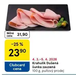 Tesco Krahulík Dušená šunka zauzená nabídka