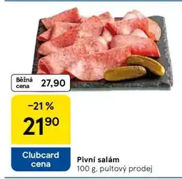 Tesco Pivní salám nabídka